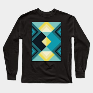 Abstract Geometric Design Long Sleeve T-Shirt